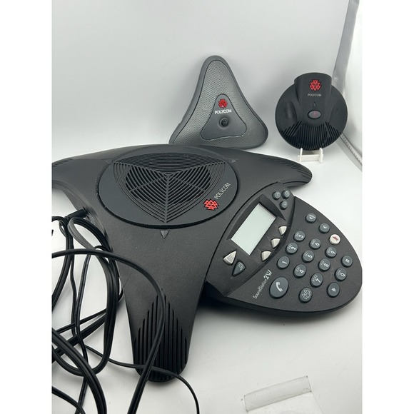 Polycom SoundStation 2W Conference Phone w/ Mics‎ 2201-67800-022 UNTESTED - Picture 2 of 6
